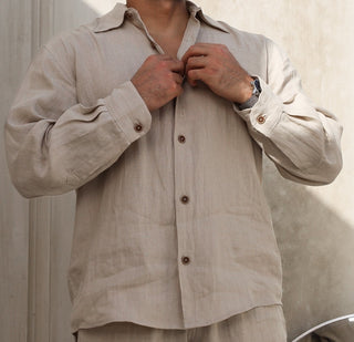 Linen Shirt- Beige